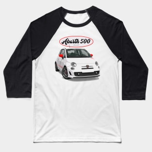 ABARTH 500 White Scorpion Baseball T-Shirt